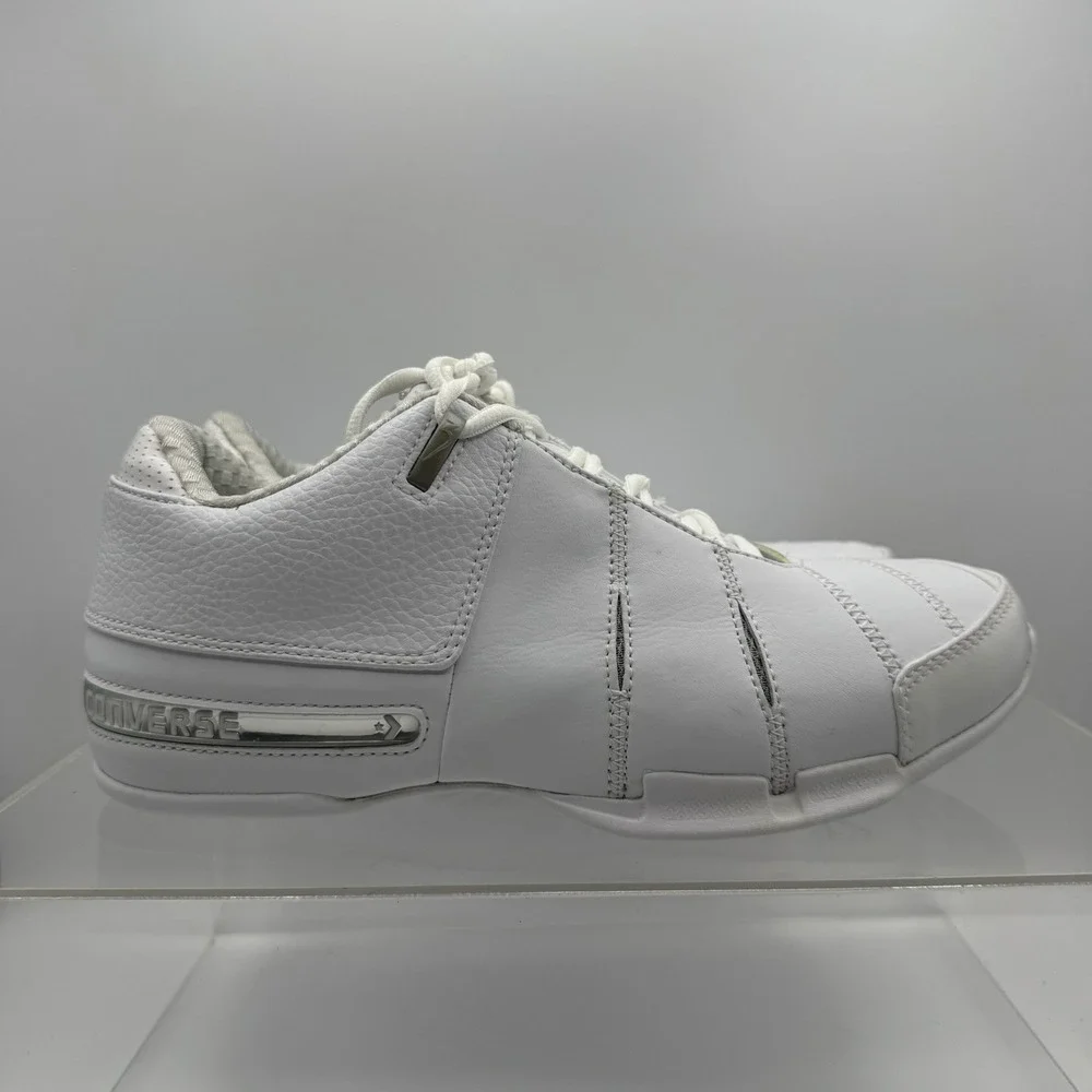Brand New Converse Dwayne Wade Signature OX White Silver 1V191 Men's Size 8.5